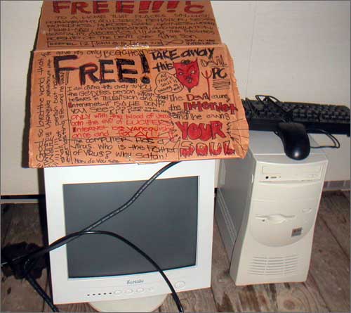 Free PC to Devil-worshipping home