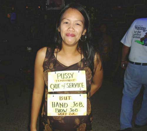 Pussy out of service. Hand job very OK.