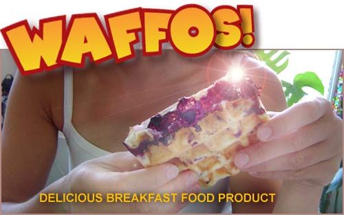 Waffos! A delicious breakfast food product.